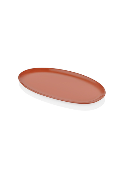 The Mia Cotta Limoges Oval Servis Terracota 34x17 cm