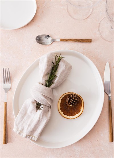 The Mia Cotta Limoges Servis Tabağı Beyaz 27x23 cm