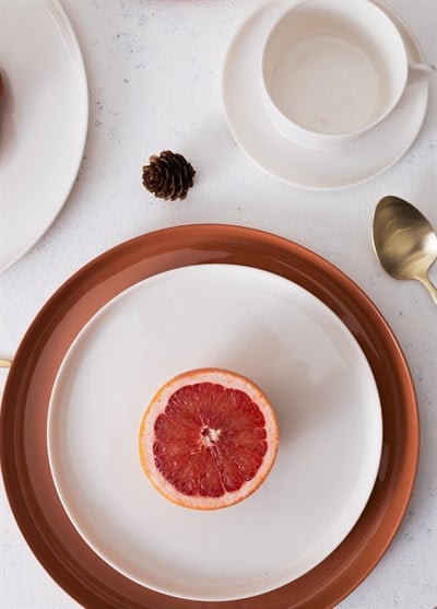 The Mia Cotta Limoges Servis Tabağı Terracota 27 cm CTT027