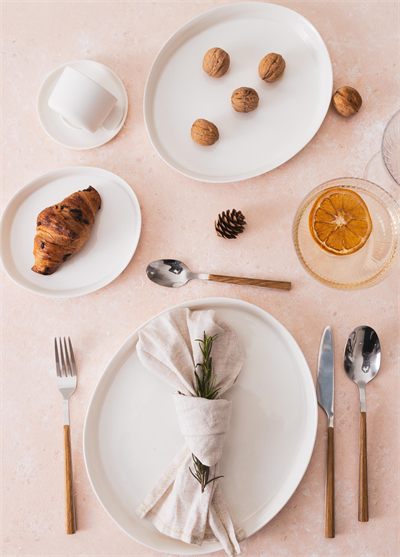 The Mia Cotta Limoges Servis Tabağı Beyaz 27x23 cm