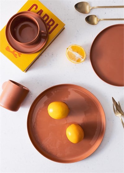 The Mia Cotta Limoges Servis Tabağı Terracota 27 cm CTT027