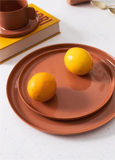 The Mia Cotta Limoges Servis Tabağı Terracota 27 cm CTT027