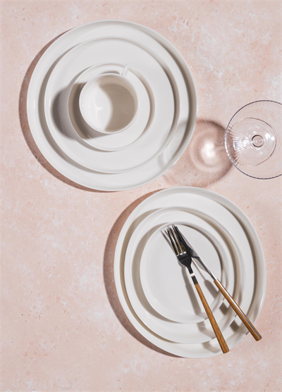 The Mia Cotta Limoges Servis Tabağı Beyaz 27x23 cm