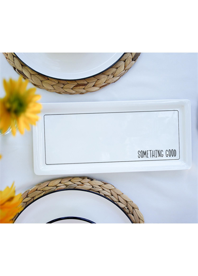 The Mia Daily Tunes Dikdörtgen Servis - 35x16cm DLY011