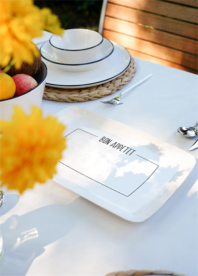 The Mia Daily Tunes Dikdörtgen Servis - 33x21cm DLY007