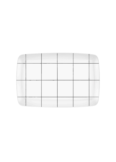 The Mia Daily Tunes Dikdörtgen Servis - 33x21cm DLY008