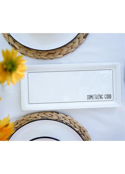 The Mia Daily Tunes Dikdörtgen Servis - 35x16cm DLY011