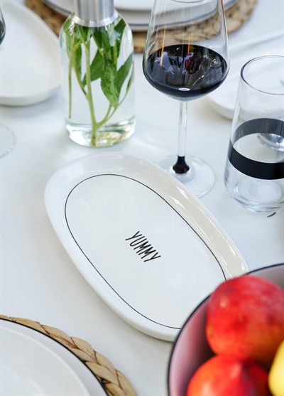 The Mia Daily Tunes Oval Servis Tabağı 2li Set 26cm