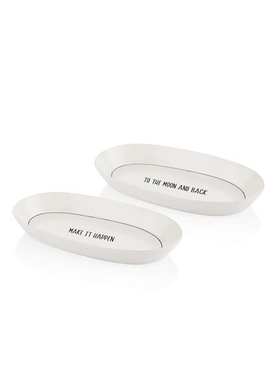 The Mia Daily Tunes Oval Servis Tabağı 2li Set 29cm