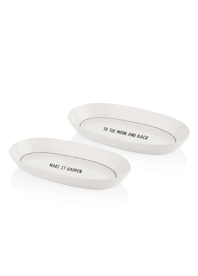 The Mia Daily Tunes Oval Servis Tabağı 2li Set 29cm