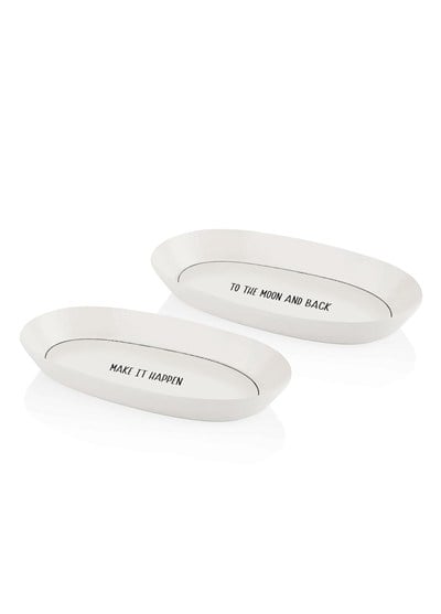 The Mia Daily Tunes Oval Servis Tabağı 2li Set 29 cm