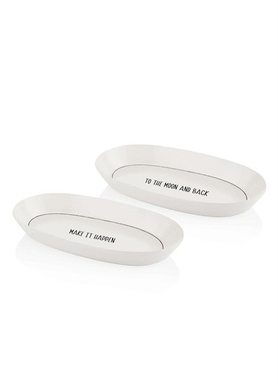 The Mia Daily Tunes Oval Servis Tabağı 2li Set 29 cm