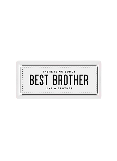 The Mia Dikdörtgen Servis Best Brother - 35 x 16 Cm