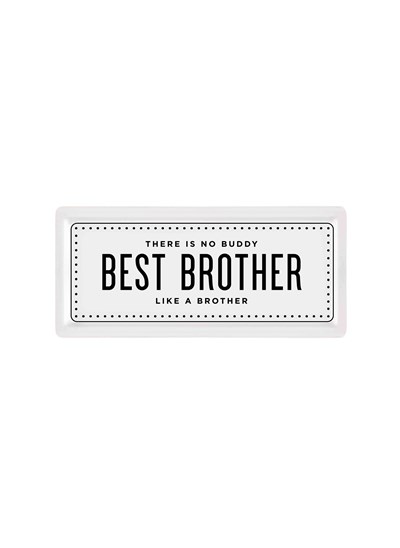 The Mia Dikdörtgen Servis Tabağı Best Brother 35 x 16 Cm