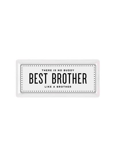 The Mia Dikdörtgen Servis Tabağı Best Brother 35 x 16 Cm