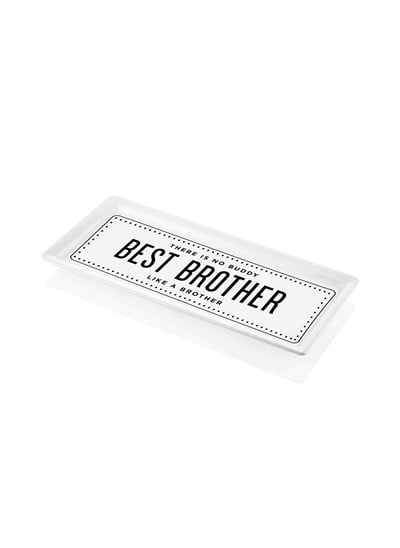 The Mia Dikdörtgen Servis Tabağı Best Brother 35 x 16 Cm