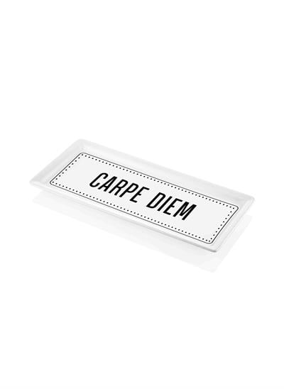 The Mia Dikdörtgen Servis Carpe Diem - 35 x 16 Cm