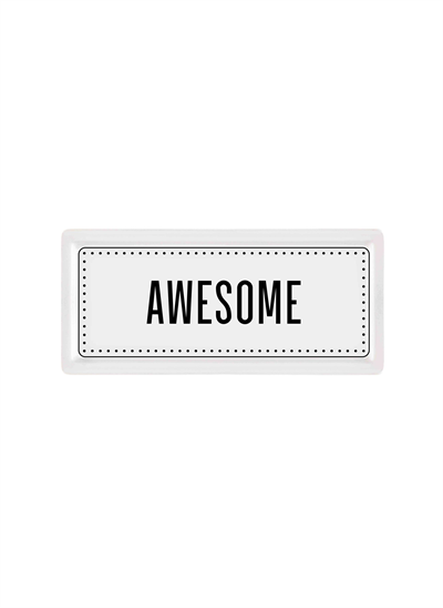 The Mia Dikdörtgen Servis Awesome  - 35 x 16 Cm