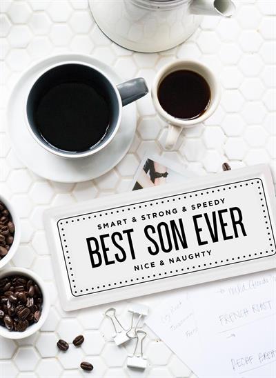 The Mia Dikdörtgen Servis Best Son Ever - 35 x 16 Cm