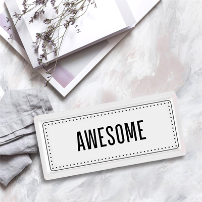 The Mia Dikdörtgen Servis Awesome  - 35 x 16 Cm