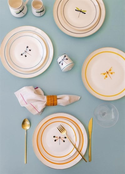 The Mia Dragonfly Servis Tabağı 6 Kişilik