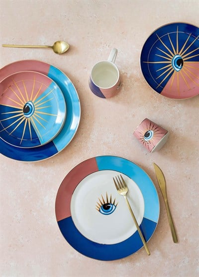 The Mia Eye Servis Tabağı 6 Kişilik