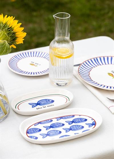 The Mia Fish Oval Servis 2li 26 cm