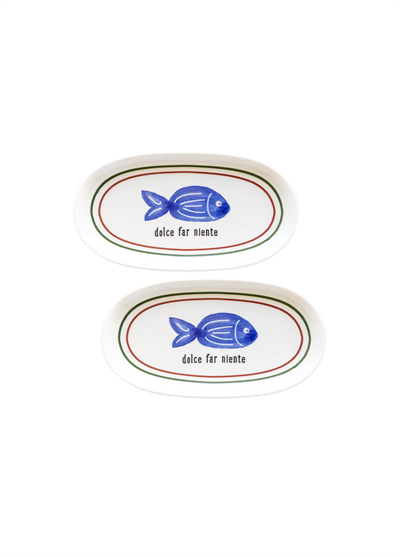 The Mia Fish Oval Servis 2li 21 cm