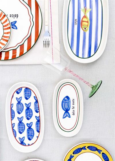 The Mia Fish Oval Servis 2li 26 cm