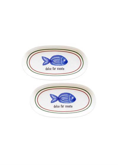 The Mia Fish Oval Servis 2li 21 cm
