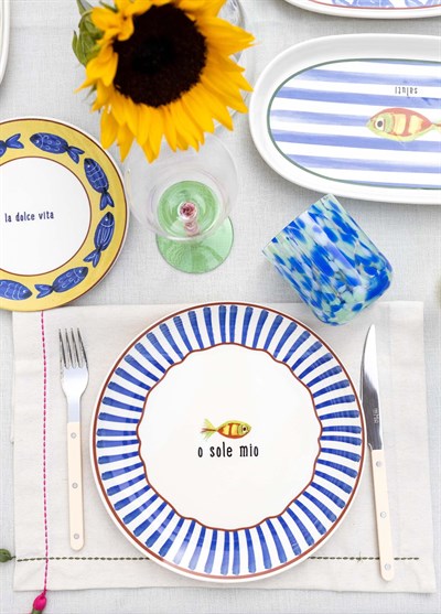 The Mia Fish Servis Tabağı 6lı Set 26 cm