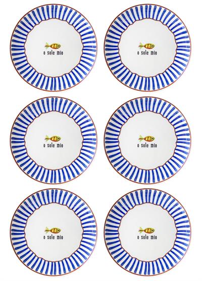 The Mia Fish Servis Tabağı 6lı Set 26 cm