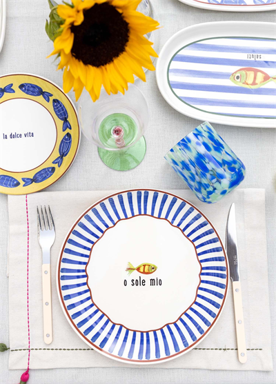 The Mia Fish Servis Tabağı 6lı Set 26 cm