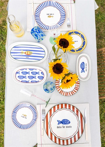 The Mia Fish Servis Tabağı 6lı Set 26 cm