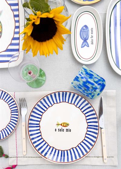 The Mia Fish Servis Tabağı 6lı Set 26 cm