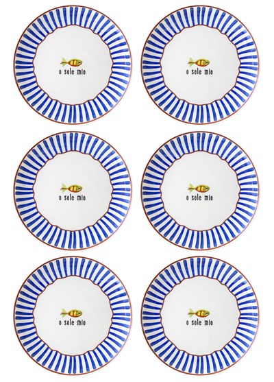 The Mia Fish Servis Tabağı 6lı Set 26 cm