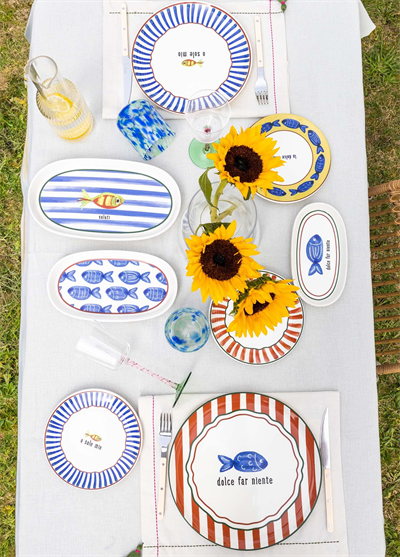 The Mia Fish Servis Tabağı 6lı Set 26 cm