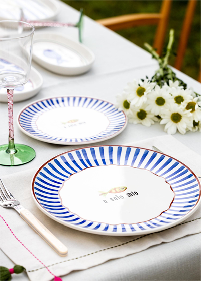 The Mia Fish Servis Tabağı 6lı Set 26 cm