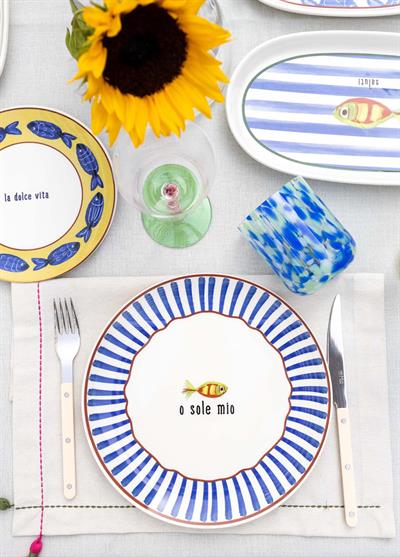 The Mia Fish Servis Tabağı 6lı Set 26 cm