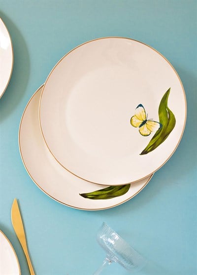 The Mia Folium Servis Tabağı 6 Kişilik