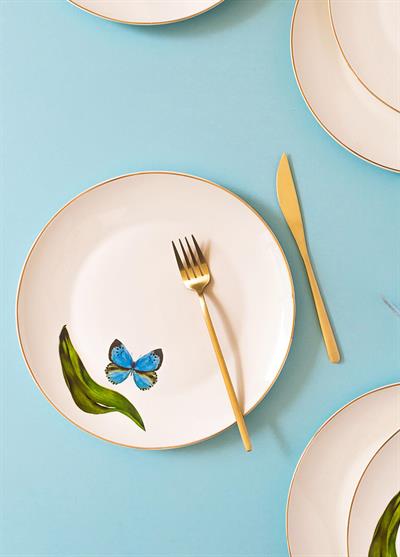 The Mia Folium Servis Tabağı 6 Kişilik