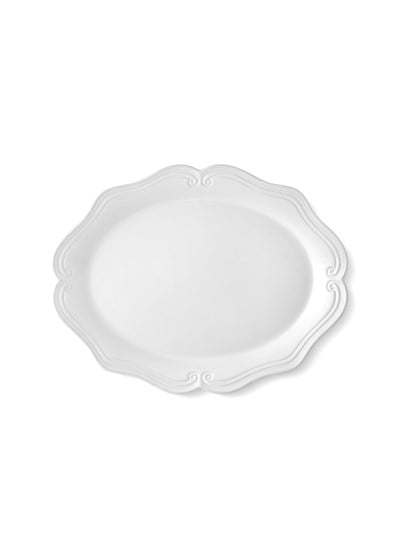 The Mia Grande Servis Tabağı Beyaz 41x32 cm GRD0008