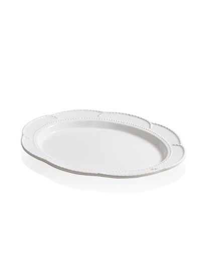 The Mia Grande Servis Tabağı Beyaz 41x31 cm GRD0012