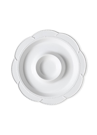 The Mia Grande Servis Tabağı Bölmeli Beyaz 39 cm GRD0013