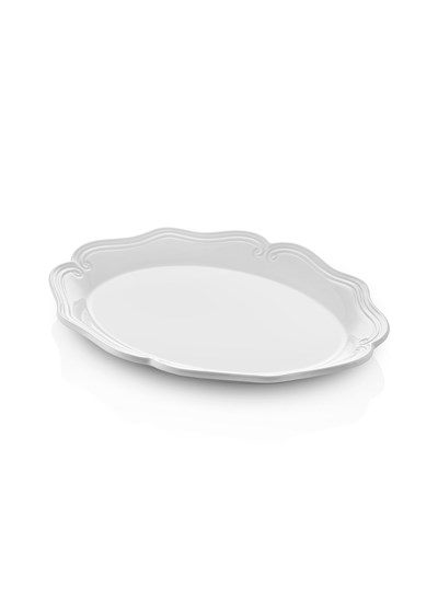 The Mia Grande Servis Tabağı Beyaz 41x32 cm GRD0008