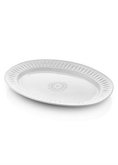 The Mia Grande Servis Tabağı Beyaz 50x37 cm