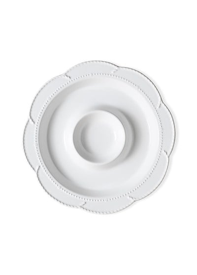 The Mia Grande Servis Tabağı Bölmeli Beyaz 39 cm GRD0013