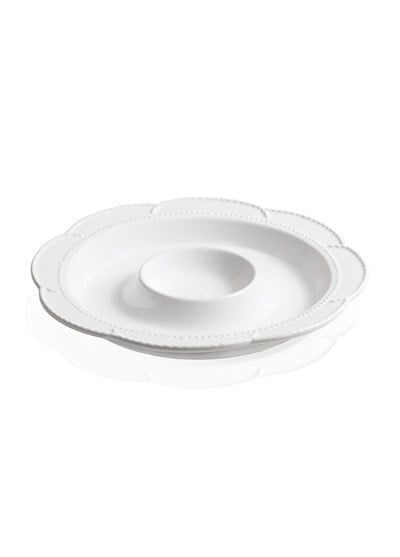 The Mia Grande Servis Tabağı Bölmeli Beyaz 39 cm GRD0013