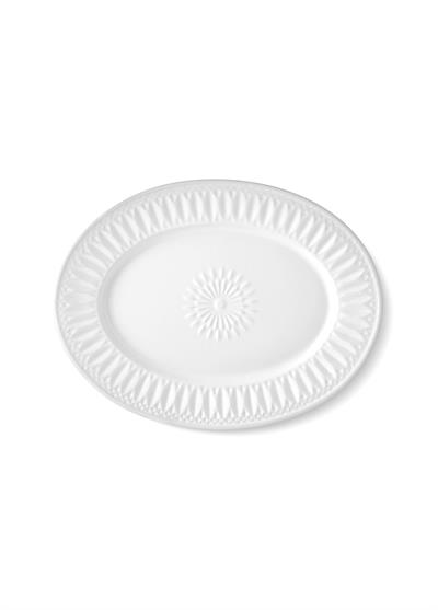 The Mia Grande Servis Tabağı Beyaz 41x31 cm