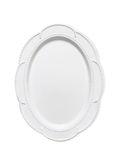 The Mia Grande Servis Tabağı Beyaz 41x31 cm GRD0012